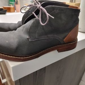 Gorgeous gray suede chukka boots by Ted Baker London